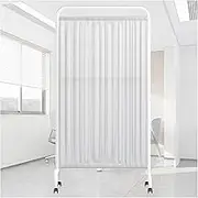 Robust and Portable Privacy Screens,1-5 Panels Temporary Standing Door Partition,Fabric Room Divider with Wheels,for Lobby Beauty Salon Office(Color 3,3-Panel)
