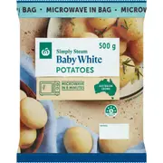 Woolworths Potato Mini Microwavable White Bag 500g