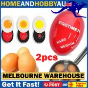 2pcs Colour Changing Egg Timer Boil & Cook Perfect Boiled Eggs Kitchen Time