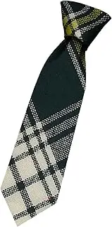 [I LUV LTD] Boys All Wool Tie Woven And Made in Scotland in Saint Patrick Irish Tartan