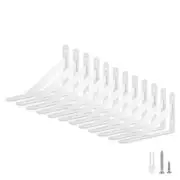 White Shelf Bracket 12 Packs Wall Shelf Brackets Heavy Duty 4 X 6 Inch 90 Deg...