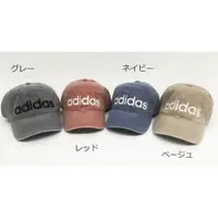 在飛比找樂天市場購物網優惠-大賀屋 adidas 棒球帽 黑 logo 灰色 帽子 鴨舌