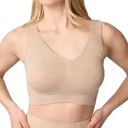 [Coobie] Women's Full Coverage Seamless Floral Bra with Removable Padded for Everday Comfort