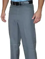 SMITTY | BBS-380 | Flat Front Plate Pants | Heather Gray | Baseball Softball