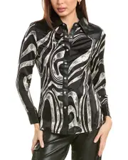 Gracia Pearl Snap Blouse