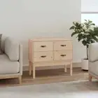 Pine Wood Console Table Hallway Entry Side Wooden Display Shelf Drawers Cabinet