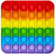 POP IT FIDGET KIDS RAINBOW PUSH BUBBLE SENSORY STRESS RELIEF TOY NEW TIKTOK OZ!!