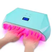 Electric Nail Lamp UV LED 128W Nail Dryer Red Light Beads for Curing Polish Gel