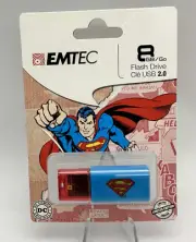 EMTEC Click 8 GB USB 2.0 Flash Drive, Superman