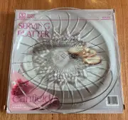Vintage Retro Anchor Hocking Glass Serving Platter CANFIELD NEW with Box