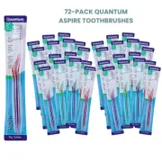 72-PACK Aspire Teens Tweens Adult Toothbrush, Ultra-Compact Head, Soft Bristles