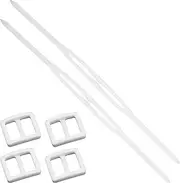 Universal Swimming Goggles Replacement Straps, Silicone Head Band for Swim Dive Mask (White, 2 PCS)
