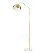 Amalfi Maine Floor Lamp Gold & White 80x28x153.5cm