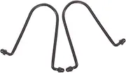 2pcs Outdoor Rain Chain Adapter Hooks Gutter Clips Sturdy Metal Rain Chain Drainer Install Hooks