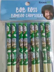 Bob Ross GAMAGO Cast Bamboo Chopsticks | Set of 4