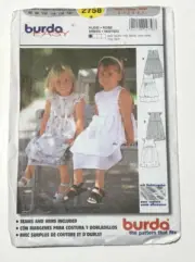 Burda Sewing Pattern 2758 Girl's Dress Sz 2-7 Uncut