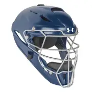 Under Armour Converge Solid Adult Baseball/Softball Catcher's Helmet - Navy