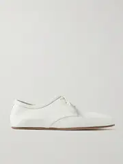 [Gabriela Hearst] Gabriela Hearst - Luca Textured-leather Loafers - Off-white - IT41 IT 41 Off-white