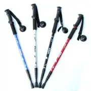 Aluminum Alloy Three Section Shock Proof T And Straight Handles Trekking Cane Au