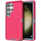 For Samsung Galaxy S23/S23 Plus/S23 Ultra/S23 FE Case Heavy Duty Hard Cover Pink