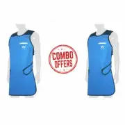 Set Of 2pcs Dental X Ray Protective Apron With 2 Thyroid Collor 0.5mmPb 98x60cm
