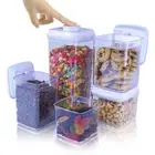 - BopTop (5pc Set) Airtight Food Storage Container – Mechanical Silicone Seal...
