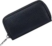 CLISPEED Leather Key Case Key Case Key Fob Leather Keychain Men's Wallets Leather Wallet Purse Mens Wallet Key Chain Wallet for Men Key Wallet Key Bag Multifunction Card Holder Man