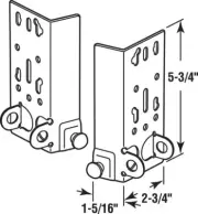 Prime-Line GD52197 Galvanized Steel Silver Bracket 2-3/4 L x 1-5/16 W in.
