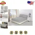 Elegant Silver Gray 600-Thread Count Fitted Bed Sheet - Full XL, Egyptian Cotton