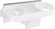 CANIGHT Wall Mounted Self Adhesive Hair Dryer Holder Bathroom Organizer Storage Rack Sleek Design for Hair Care Tools Space Saving for Clean Bathrooms Easy Installation