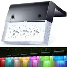 8 Pack Solar Fence Lights, 2 Lighting Modes Step Lights Outdoor, Acrylic Bubb...