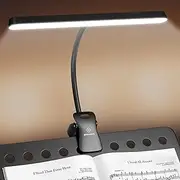 Glocusent 57 LED Super Bright Music Stand Light, Eye Caring Clip-on Piano Light, 3 Color & 5 Brightness, USB-C Rechargeable, Long Lasting up to 140 Hrs, Perfect for The Piano