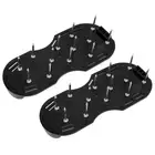A (Black)Lawn Spike Shoes Triangle Buckle Straps Lawn Aerator Spike Shoes