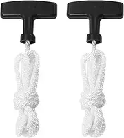 [Jwodo] 2-Pack Lawn Mower Pull Cord, 1.6m 6mm Recoil Starter Rope with Handles Fit for Honda Predator Champion Generac Small Engine Generator Trimmer Chain Saw Pressure Washer Snow Blower