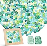 OHPHCALL Tiles for Adults 2 Pack Glass Pieces Kit for DIY Craft Projects