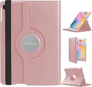 DN Technology Case For Samsung Galaxy Tab S6 Lite 10.4 inch Tablet Case 2024 2022 2020 360° Rotating Smart Folio Cover For Galaxy Tab S6 Lite (ROSE GOLD)