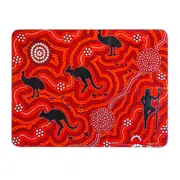 Ashdene Maarakool Art Fire-stick 30x40cm Glass Surface Protector Table Placemat