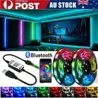 USB RGB LED Strip Lights 5M 10M 20M Christmas Light Bluetooth App TV Backlight