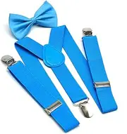 [HAMKVBPR] Kids Braces Bow Tie Set Kids Suspenders + Bow Tie 2 Piece Set Suspender for Kids