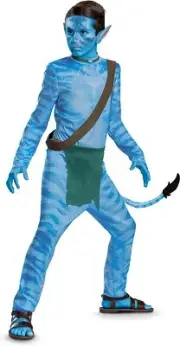 Jake Sully Reef Look Classic Avatar Water Fancy Dress Up Halloween Child Costume