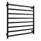 Ezy Fit Heated Towel Rail Square Tube Dual Wired W900Mm X H920Mm Black