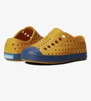 NATIVE SHOES JEFFERSON Sneakers Slip On Toddler Little Kids Yellow Blue C5 NWT!