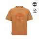 Timberland 男款小麥色大 Logo 短袖T恤|A42RFP47