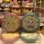 全新 日本神奇寶貝中心皮卡丘糖果鐵盒