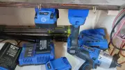 Under workbench or Shelf storage mounts for Kobalt 24 Batteries and Tools