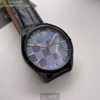 在飛比找ETMall東森購物網優惠-CITIZEN 星辰女錶 34mm 黑圓形精鋼錶殼 藍紫色蘇