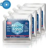 Home Times 4 Packs XL Reusable Ice Packs for Cooler - Long Lasting Cold Freezer Packs for Coolers and Lunch Boxes - Cooler Accessories for School, Camping, Fishing,Swelling