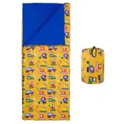 Wildkin Kids Sleeping Bag – Roll-Up Design with Storage Bag for School Travel...