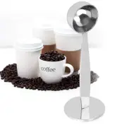Coffee Scoop Table Spoon Dual Purpose Coffee Bean Spoon, 2 in 1 Tamping Coffe...