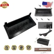 Stylish USB, HDMI, RJ45 Power Box for Modern Office Desks - 11.89 x 7.13 inches